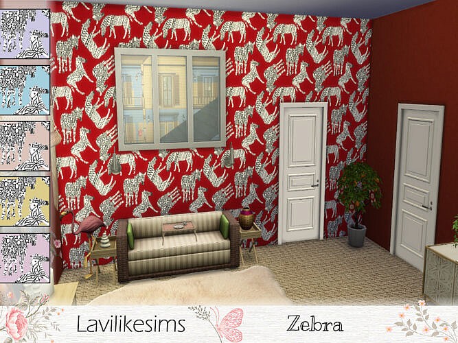 Zebra Walls By Lavilikesims