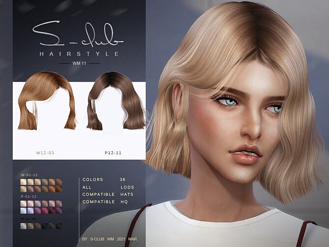 Sims 4 Long hair in the wind 20211 by S Club WM at TSR