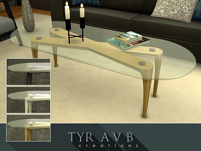 Sims 4 Metal Coffee Table by TyrAVB at TSR