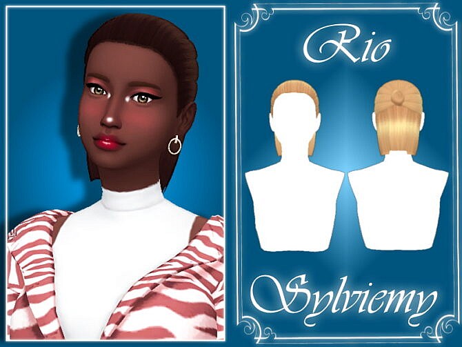 Sims 4 Rio Hairstyle by Sylviemy at TSR