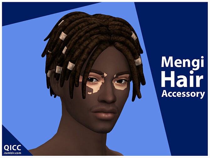 Sims 4 Mengi Hair Set by qicc at TSR