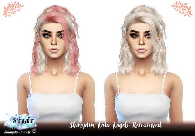 Sims 4 Anto Angèle Hair Retexture at Shimydim Sims