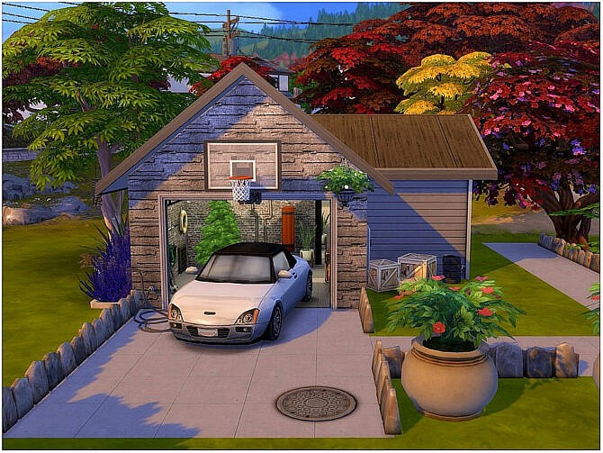 Sims 4 Workshop Garage by lotsbymanal at TSR