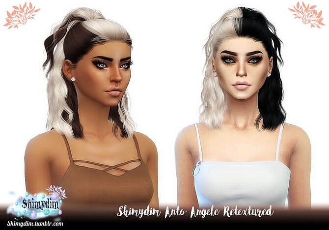 Sims 4 Anto Angèle Hair Retexture at Shimydim Sims