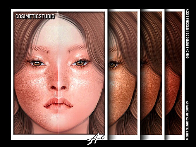 Sims 4 Freckles AOKI by cosimetic at TSR
