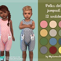 Polka Dot Jumpsuit By Mysteriousoo
