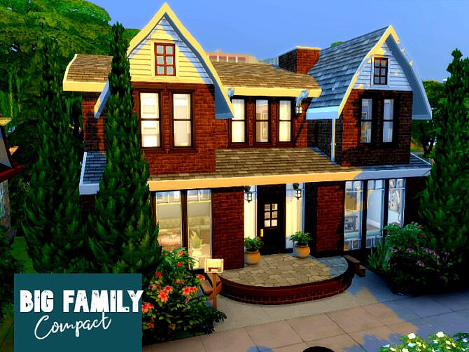 Sims 4 Big Family Compact by GenkaiHaretsu at TSR