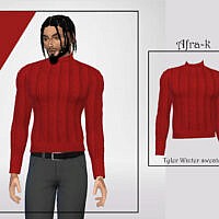 Tyler Winter Sweater By Akaysims