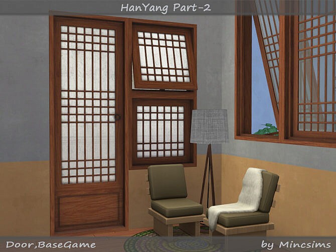Sims 4 HanYang traditional Korean windows and doors Part 02 at TSR