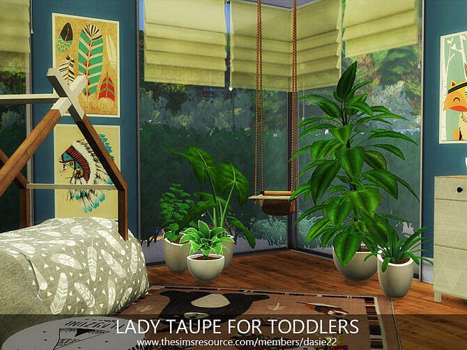 Sims 4 LADY TAUPE FOR TODDLERS by dasie2 at TSR