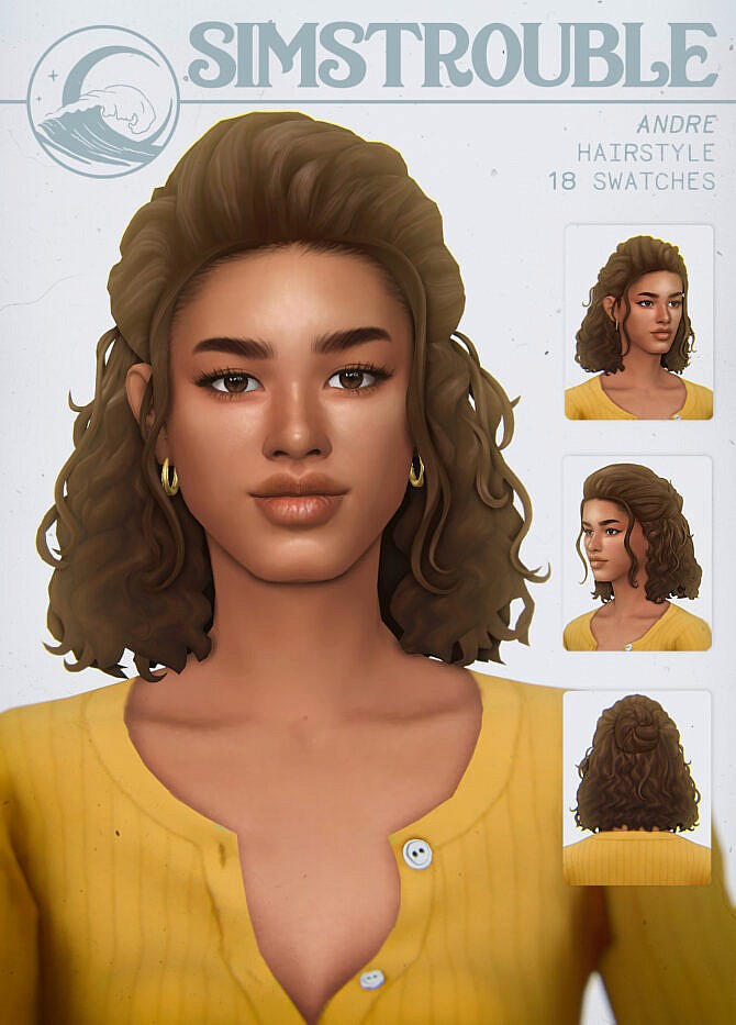 Sims 4 ANDRE Hair at SimsTrouble