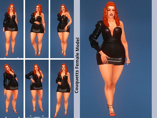 Model Female Cas & Game Mode Pose Pack Set 2