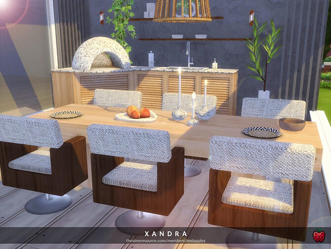 Sims 4 Xandra patio by melapples at TSR
