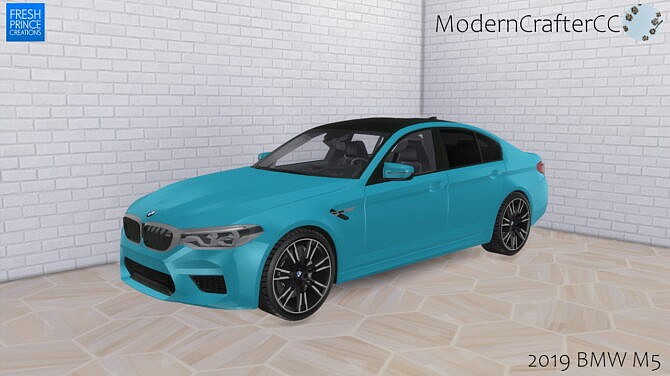 Sims 4 2019 BMW M5 at Modern Crafter CC