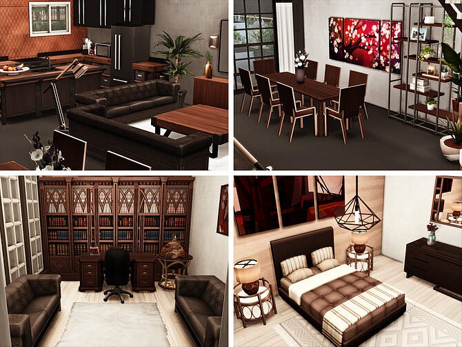 Sims 4 Hawley Townhouse by xogerardine at TSR