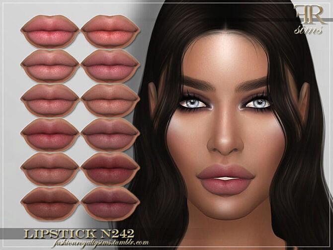 Sims 4 FRS Lipstick N242 by FashionRoyaltySims at TSR