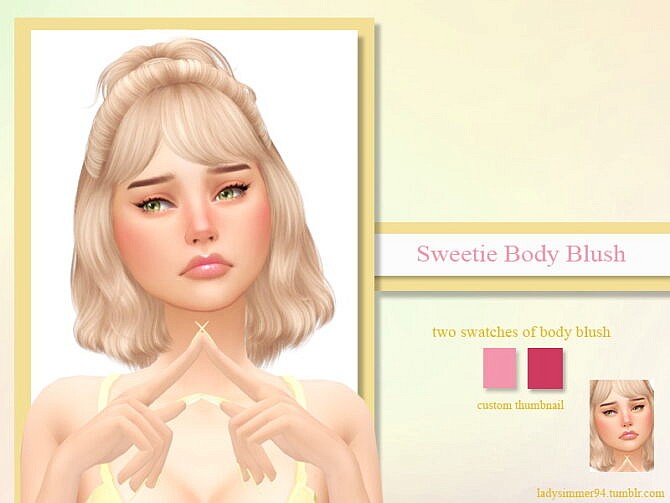 Sims 4 Sweetie Body Blush by LadySimmer94 at TSR
