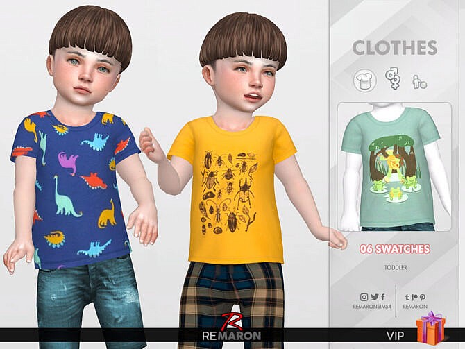 Sims 4 Carters T Shirt 01 by ReMaron at TSR