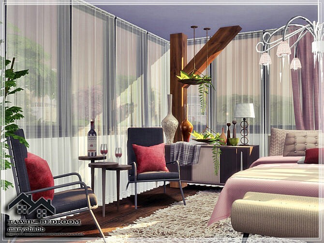 Sims 4 TAWIP BEDROOM by marychabb at TSR