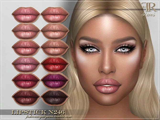 Sims 4 FRS Lipstick N246 by FashionRoyaltySims at TSR