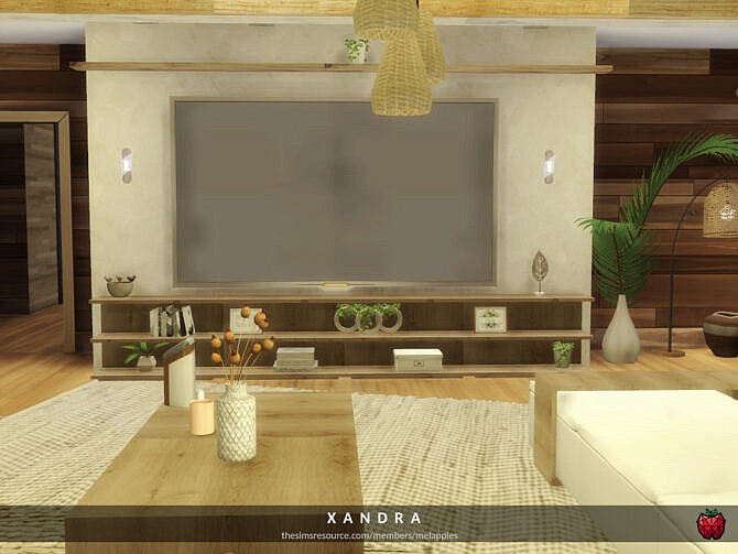 Sims 4 Xandra living room by melapples at TSR