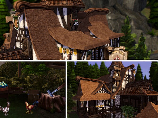Sims 4 Tavern by VirtualFairytales at TSR