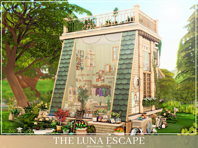 Sims 4 The Luna Escape Home by Mini Simmer at TSR