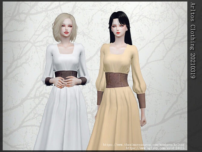 Sims 4 Dress 20210319 by Arltos at TSR