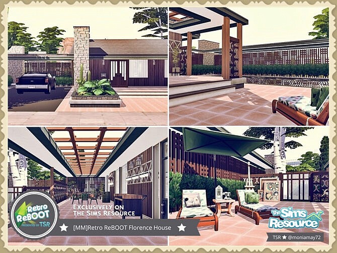 Sims 4 Retro Florence House by Moniamay72 at TSR