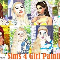 Sim Girls Paintings