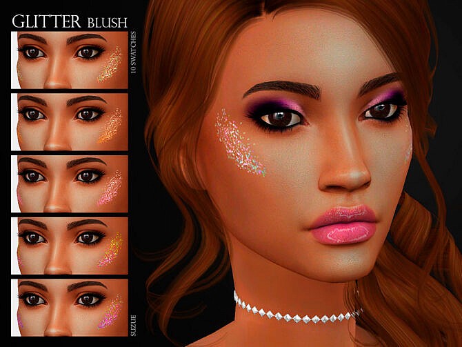 Sims 4 Glitter Blush N12 by Suzue at TSR