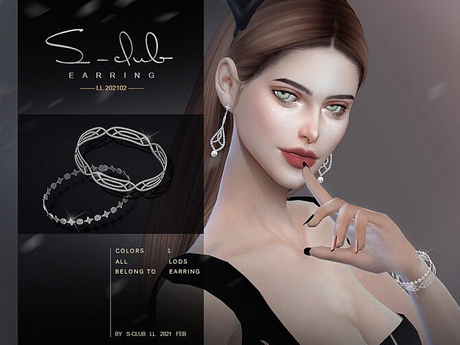 Sims 4 Diamond bracelet 2021012 by S Club LL at TSR