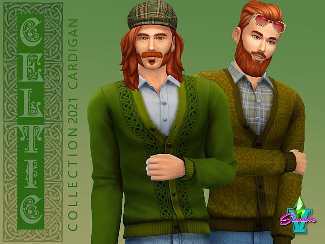 Sims 4 Celtic Cardigan by SimmieV at TSR