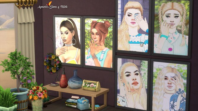 Sims 4 Sim Girls Paintings at Annett’s Sims 4 Welt