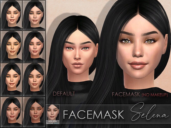 Sims 4 Facemask Selena by Jolea at TSR