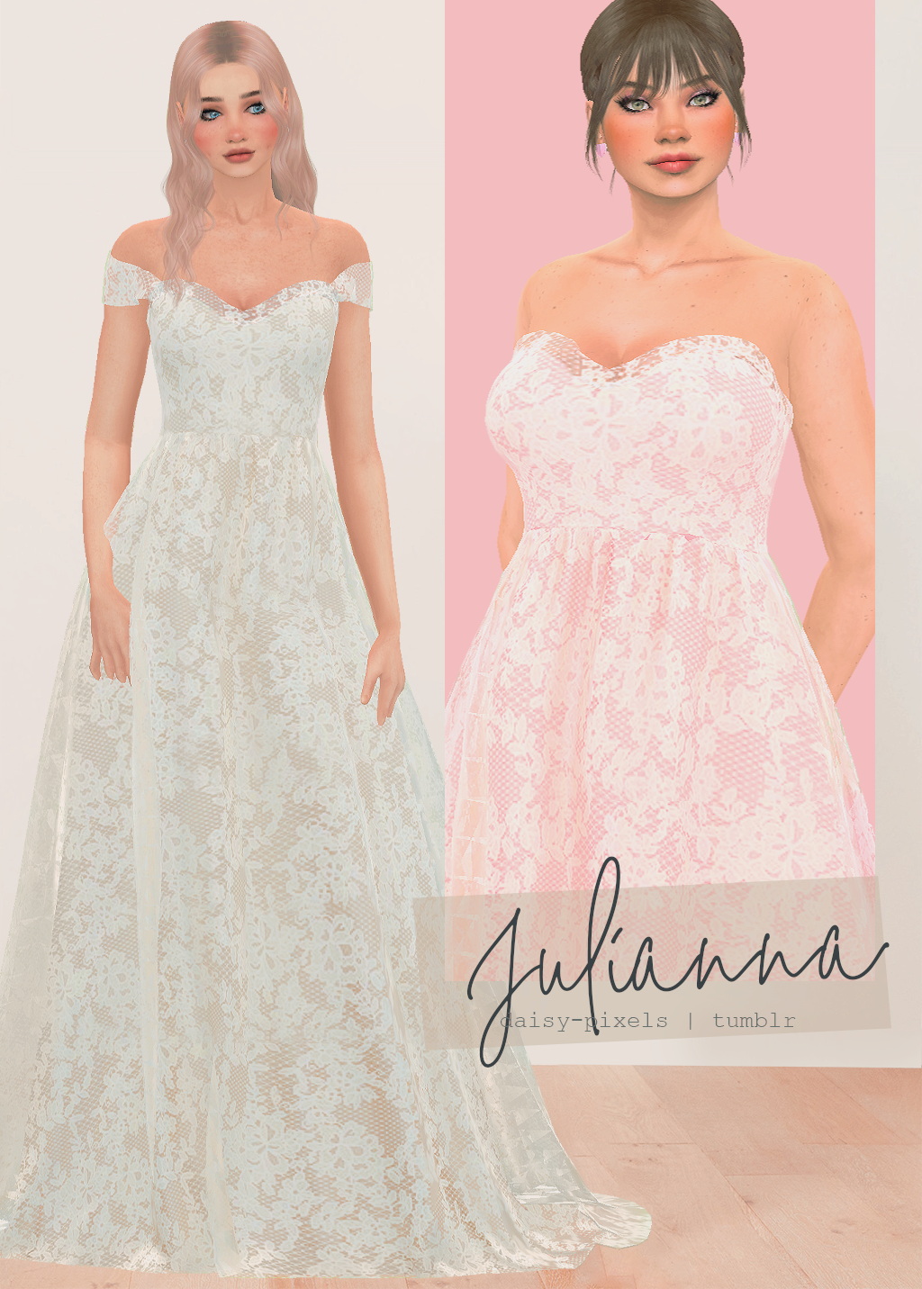 Julianna Wedding Dress at Daisy Pixels » Sims 4 Updates