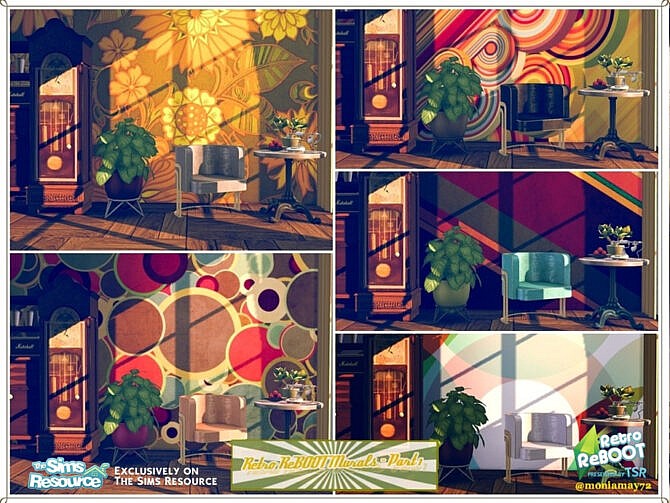 Sims 4 Retro Murals Part 1 by Moniamay72 at TSR