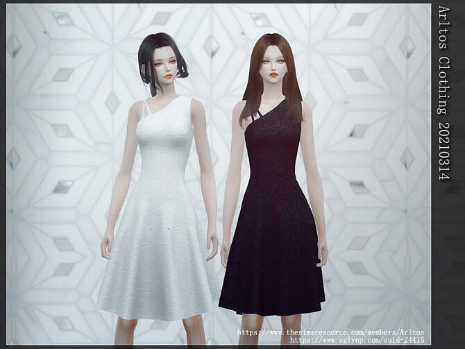 Sims 4 Dress 20210314 by Arltos at TSR