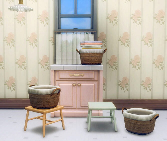 Sims 4 Laundry mini set by Pocci at Garden Breeze Sims 4