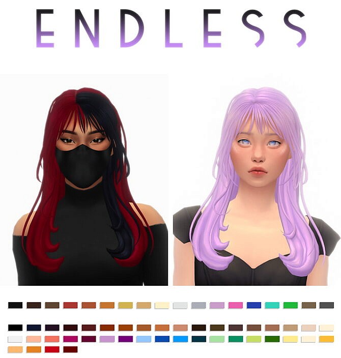 Sims 4 Endless hair at Simandy