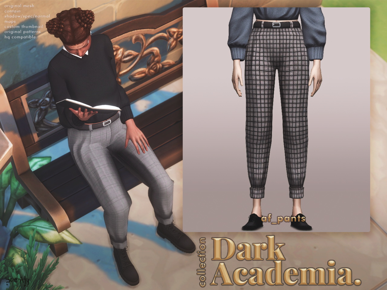 Dark Academia Collection at SERENITY » Sims 4 Updates