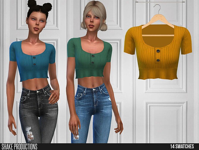 Sims 4 639 Top by ShakeProductions at TSR