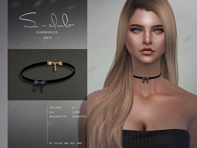 Sims 4 Necklace 202105 by S Club WM at TSR