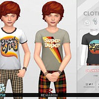 Retro 70s Shirt For Child 01 By Remaron