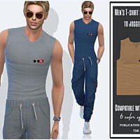 Men’s T-shirt Sleeveless To Joggers By Sims House