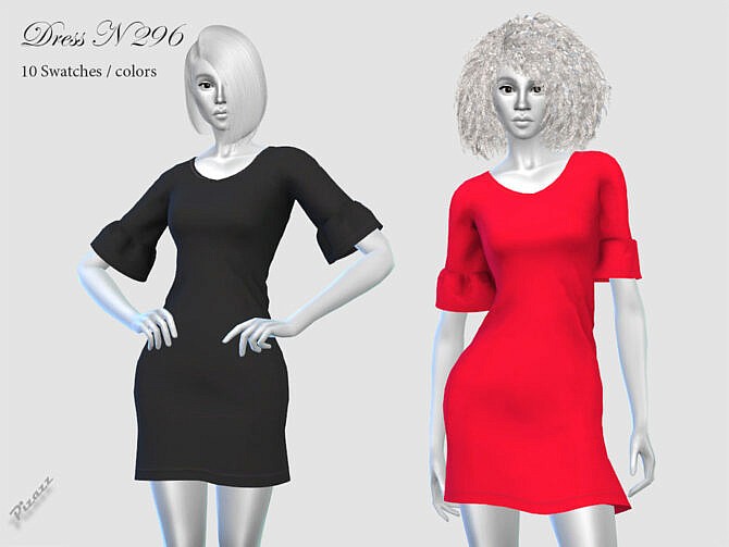 Sims 4 DRESS N 296 by pizazz at TSR