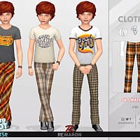 Retro 70s Pants For Child 01 By Remaron