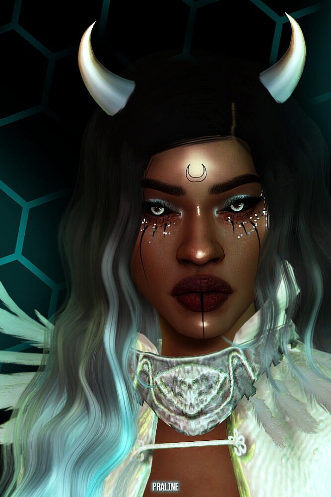 Sims 4 Daredevil Horns (Solid, Extras & Neon) at Praline Sims