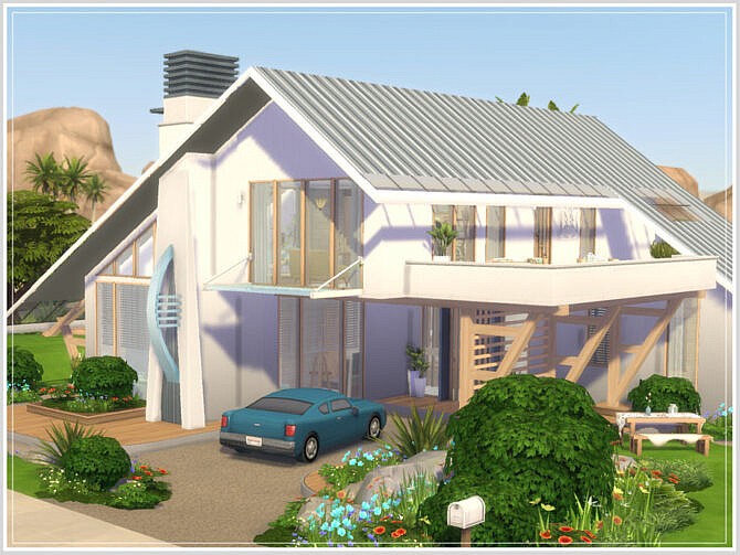 Sims 4 Retro Chloe house by philo at TSR