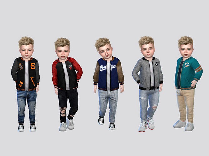 Joe Varsity Jacket Toddler By Mclaynesims